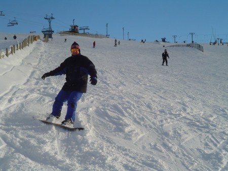 Jan åker snow-board