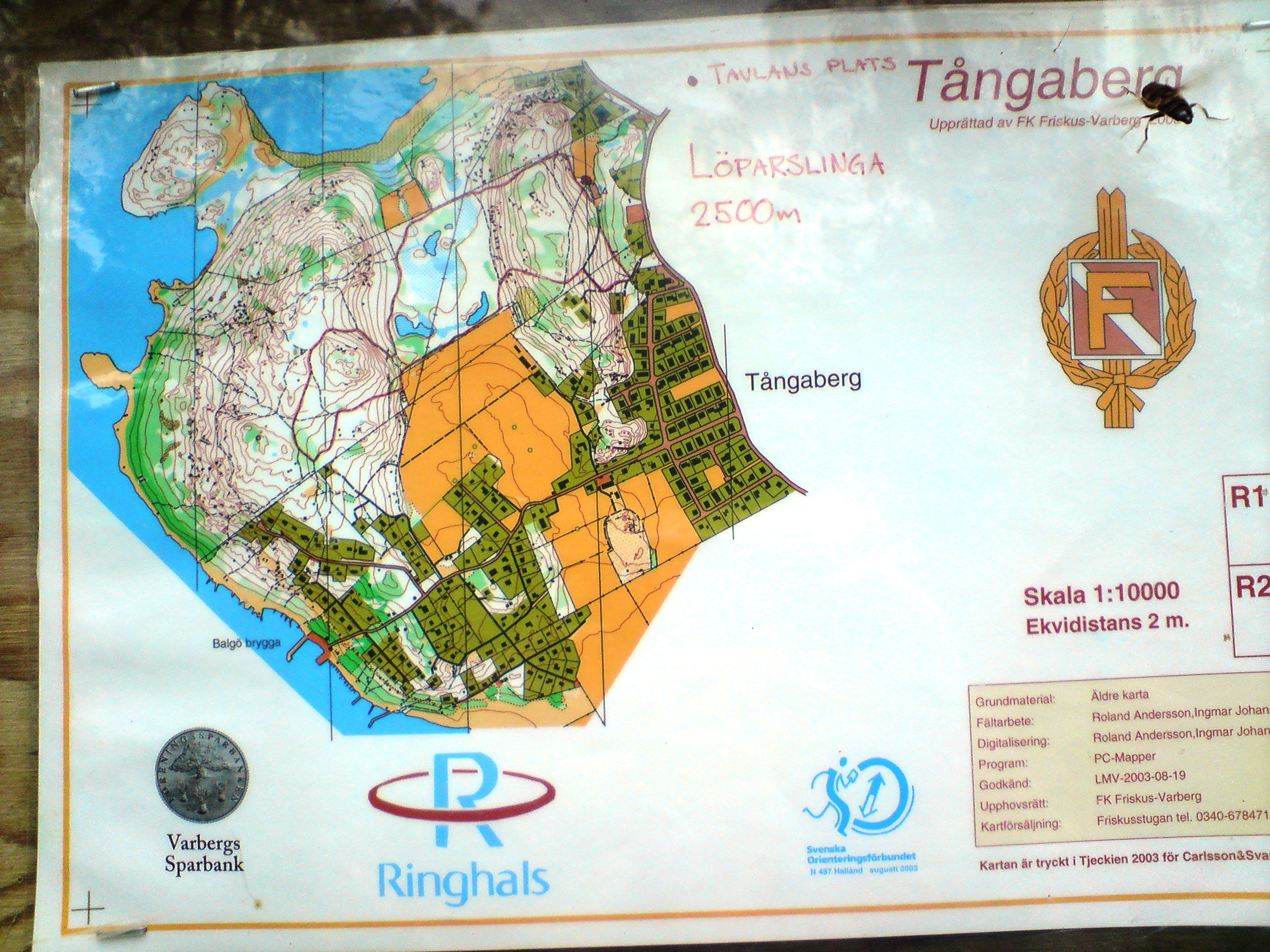 Karta över strövområdena